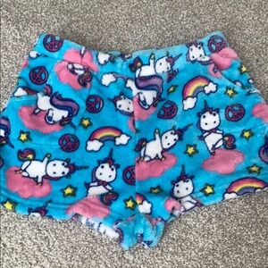 Candy Pink Fuzzy Shorts